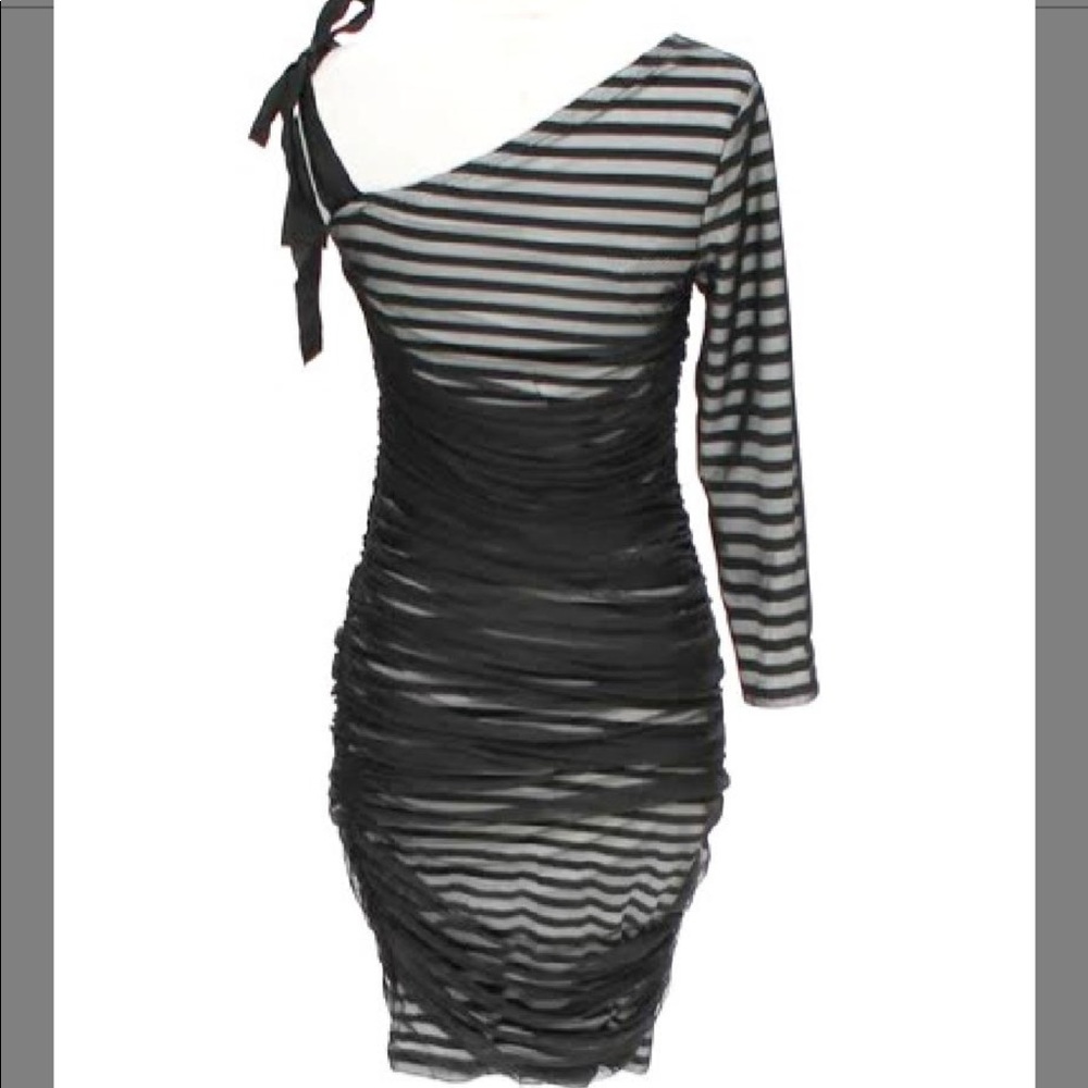 One Shoulder Dress - Picture 2 of 8